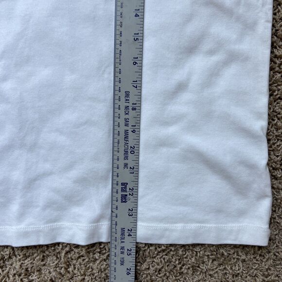 Chicos NWT Long Sleeve Round Neck T Shirt Womens Size 3 White Stretch Classic - Picture 5 of 8